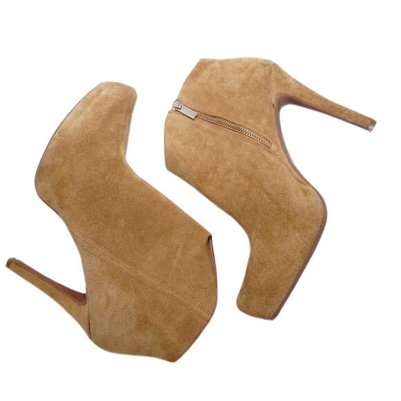 Gianni Bini Suede Almond Toe Heeled Booties, Size 9.5 - Picture 3 of 8